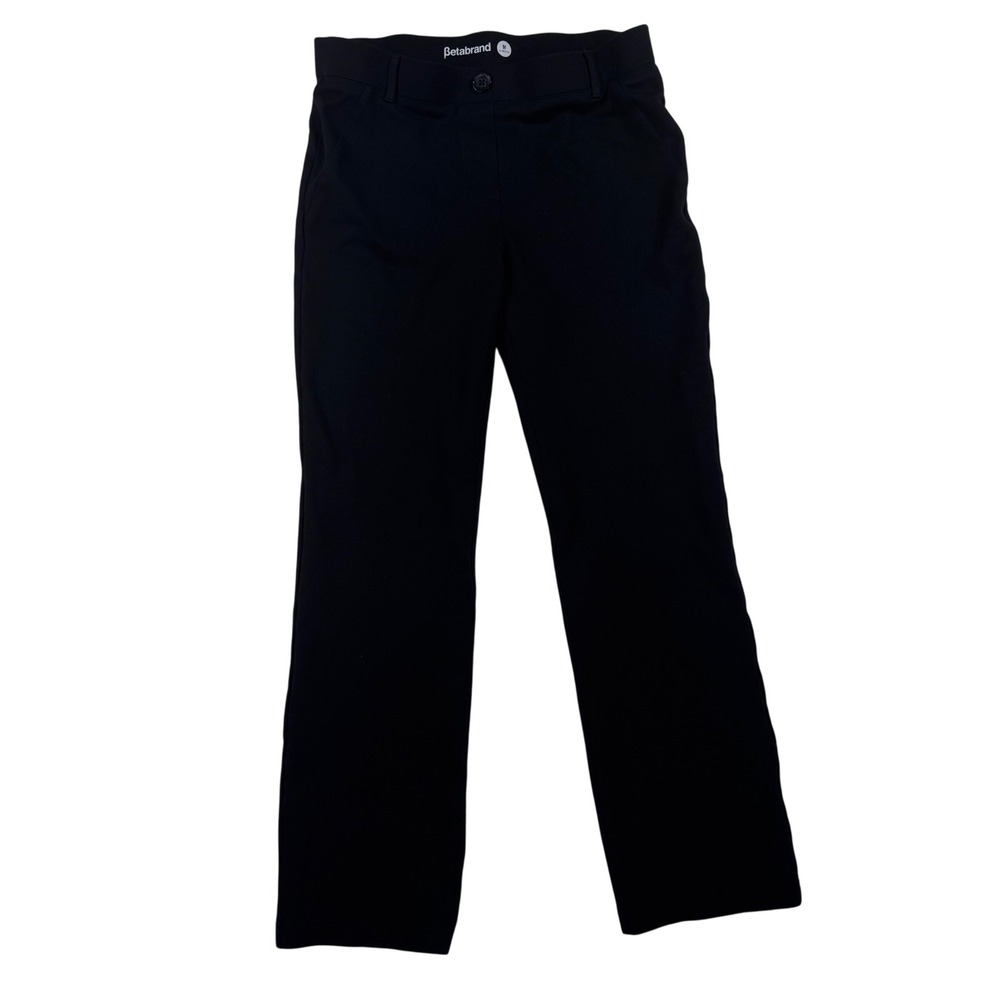 Betabrand Black Dress Pant Yoga Womens M Career Stretch Classic Athleisure Yoga